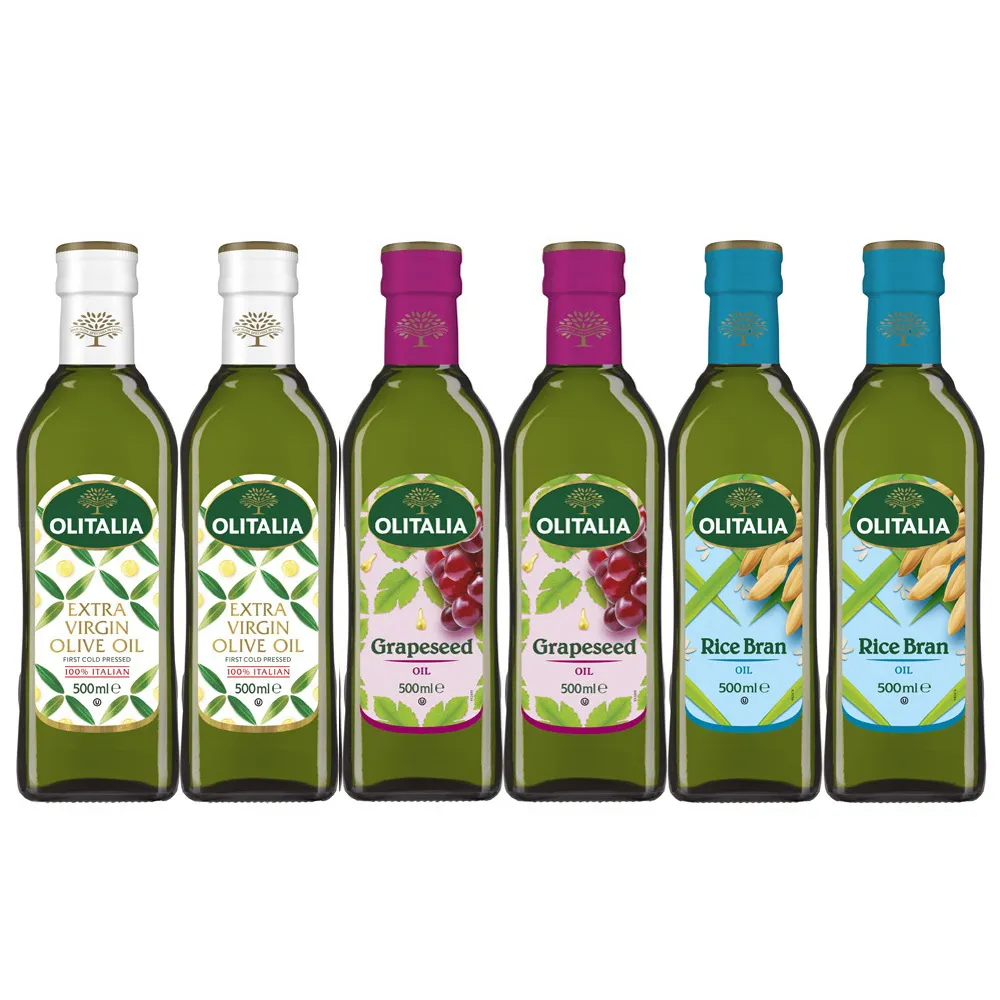 【Olitalia奧利塔】特級初榨橄欖油x2瓶+葡萄籽油2瓶(1000mlx4瓶-禮盒組)
