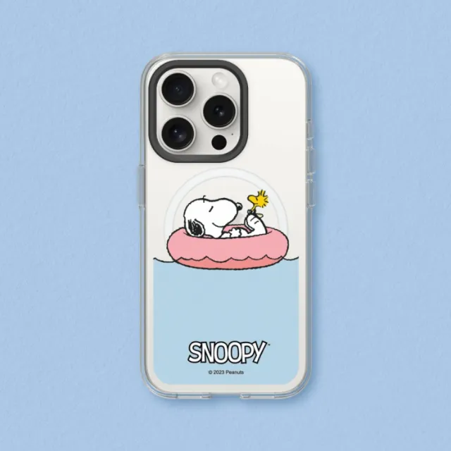 【RHINOSHIELD 犀牛盾】iPhone 14系列 Clear MagSafe兼容 磁吸透明手機殼/史努比-Chill moment(Snoopy)