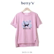【betty’s 貝蒂思】設計師手繪貓咪印花短袖T-shirt(共二色)