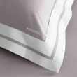 【WEDGWOOD】500織長纖棉Bi-Color素色 鬆緊床包-藕粉色(雙人)