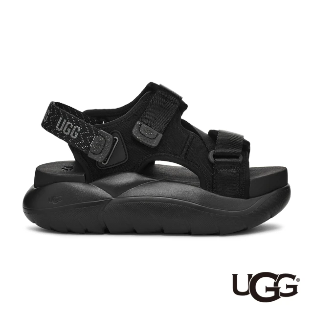 UGG 女鞋/涼鞋/厚底鞋/防水涼鞋/LA Alto Cross Strap(黑色-UG1152688BLK)