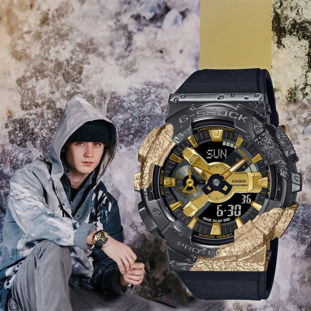 CASIO 卡西歐 G-SHOCK 40 週年探險家之石系列 雙顯手錶(GM-114GEM-1A9)