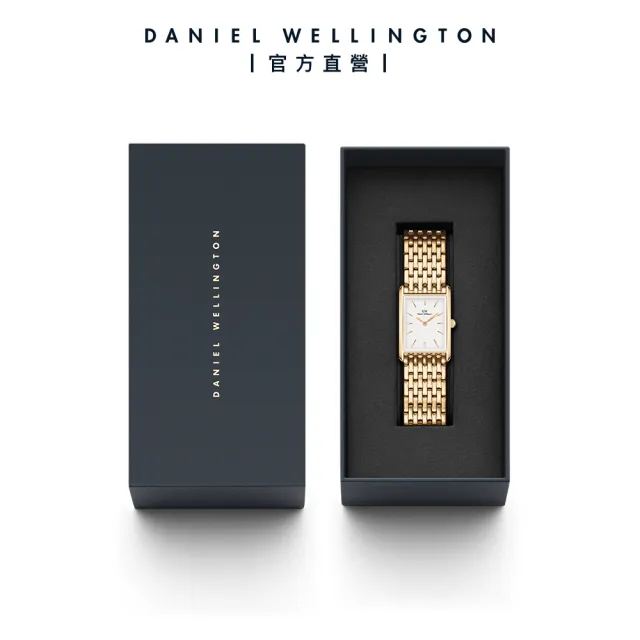 【Daniel Wellington】DW 手錶 Bound 32x22mm 摩登九鍊式精鋼方錶(兩色任選)