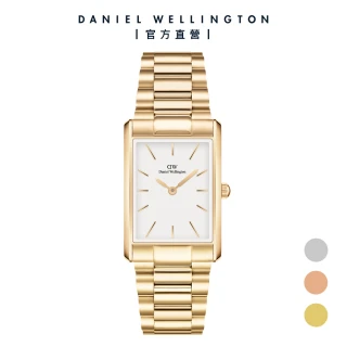 【Daniel Wellington】DW 手錶 Bound 35x24mm 摩登精鋼方錶(三色任選)