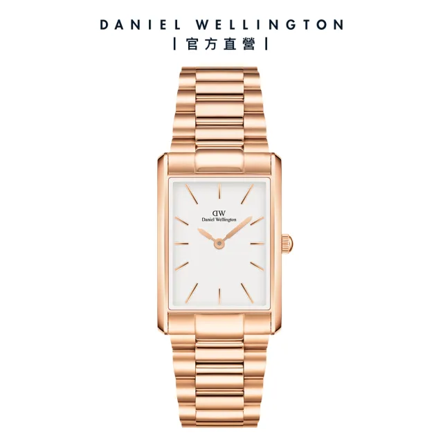 【Daniel Wellington】DW 手錶 Bound 35x24mm 摩登精鋼方錶(三色任選)