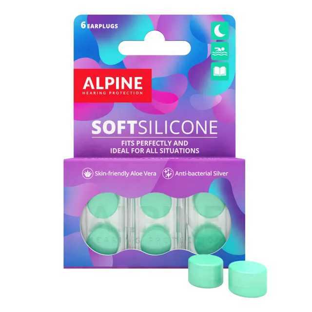 【ALPINE】SOFTSILICONE 黏土式耳塞(矽膠軟耳塞 塑形耳塞 睡眠耳塞 隔音耳塞 降噪耳塞 3對入)