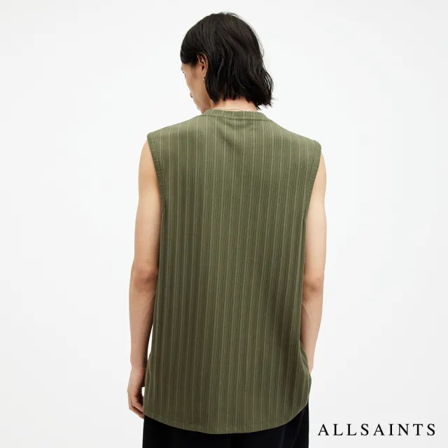 【ALLSAINTS】MADISON 棉質寬鬆無袖背心-橄欖綠 M022JA(舒適版型)