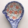 【波蘭陶】Zaklady  湯勺 勺子 湯匙 服務匙 25cm 波蘭手工製(藍印紅花系列)
