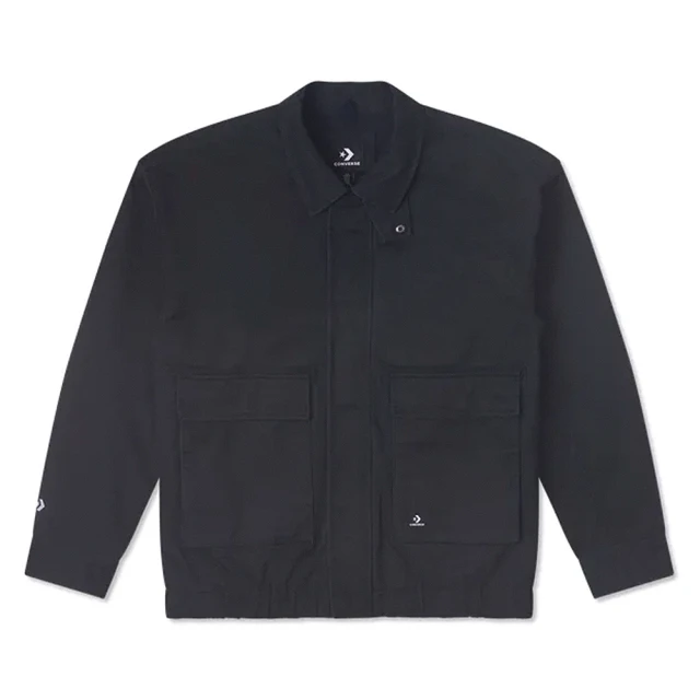 【CONVERSE】Transitional Jacket 男款 黑色 工裝 大口袋 休閒 外套 10026903-A02