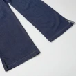 【OUWEY 歐薇】修身長腿牛仔寬褲(深藍色；S-L；3242398612)
