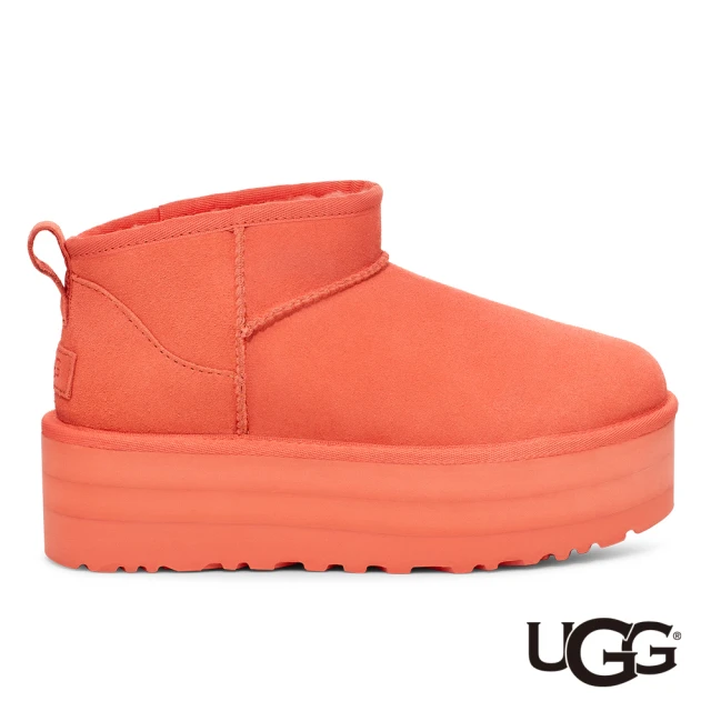 【UGG】女鞋/靴子/女靴/雪靴/Classic Ultra Mini Platform(珊瑚紅-UG1135092VCRL)