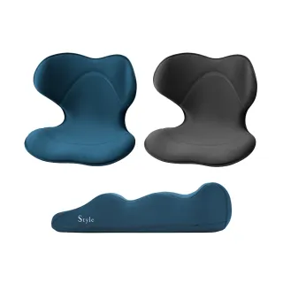 【Style】SMART 健康護脊椅墊 輕奢款 顏色任選+Recovery Pole 3D身形舒展棒(護脊坐墊/美姿調整椅)