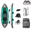 【Aqua marina】充氣雙人獨木舟-休閒型 LAXO LA-320(KAYAK 皮艇 皮划艇 平靜水域 水上活動)