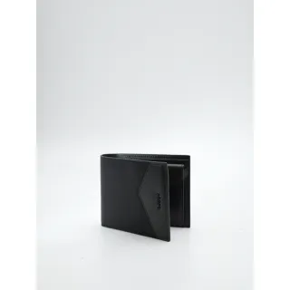 【PEDRO】真皮雙折疊零錢包-黑/淺灰(小CK高端品牌 新品上市 禮物)