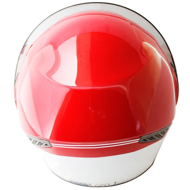 THH勇氣可掀式雙鏡片半罩安全帽T314A-紅白+免洗內襯套6入(速)