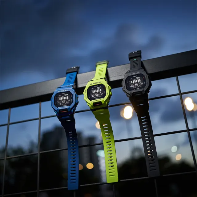 【CASIO 卡西歐】G-SHOCK 纖薄運動系藍芽計時手錶-沉著黑 送禮 禮物 推薦(GBD-200-1)