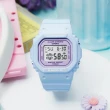 【CASIO 卡西歐】BABY-G 春季色彩方形女錶電子錶-紫丁香(BGD-565SC-2)