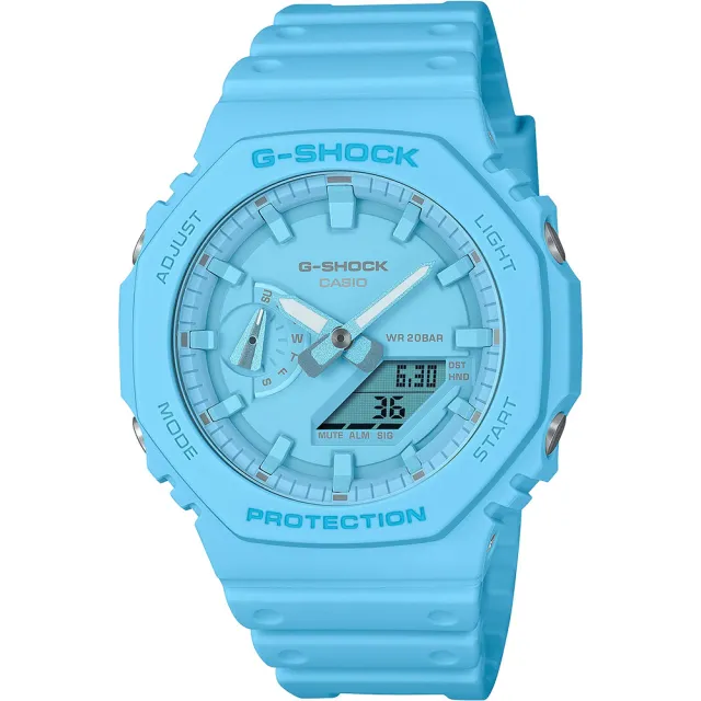 【CASIO 卡西歐】G-SHOCK 單色美學 八角手錶 送禮 禮物 推薦(GA-2100-2A2)
