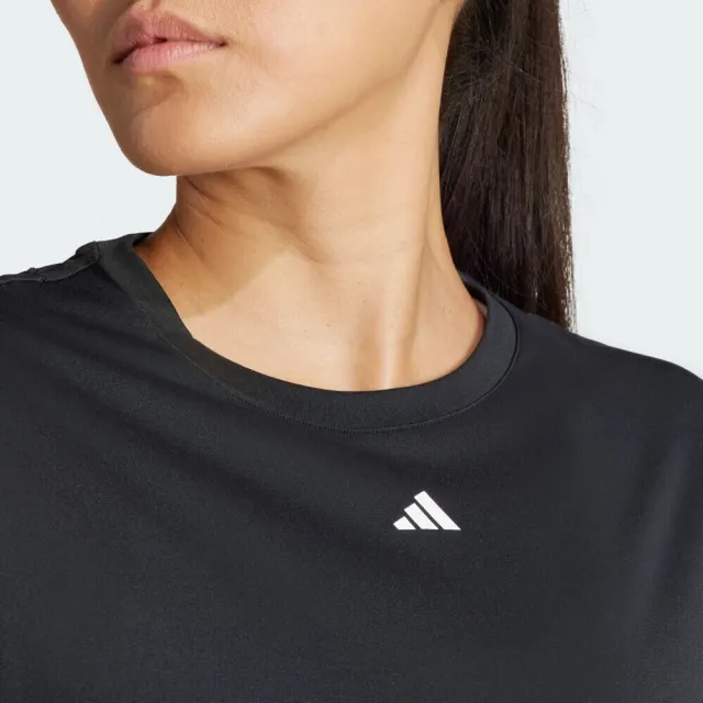 【adidas 愛迪達】WTR D4T T 女 短袖 上衣 運動 訓練 健身 透氣 吸濕排汗 黑(IQ2654)