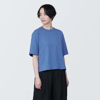 【MUJI 無印良品】女棉混聚酯纖維涼感寬版短袖T恤(共7色)