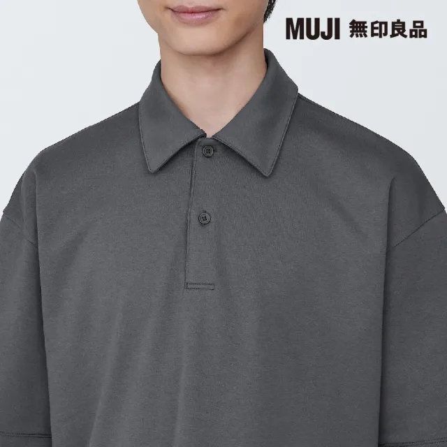 【MUJI 無印良品】男棉混涼感寬版五分袖POLO衫(共6色)