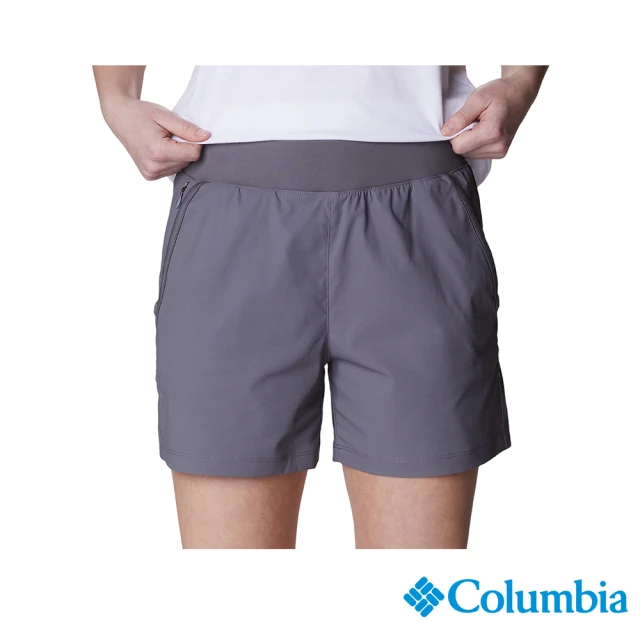 Columbia 哥倫比亞 女款-Leslie Falls™超防曬UPF50防潑短褲-深灰色(UAR08640DY/IS)