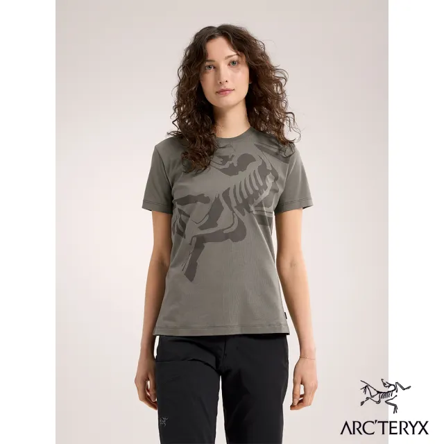 【Arcteryx 始祖鳥官方直營】女 Bird 短袖休閒Tee(糧草綠)