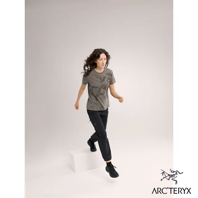 【Arcteryx 始祖鳥官方直營】女 Bird 短袖休閒Tee(糧草綠)