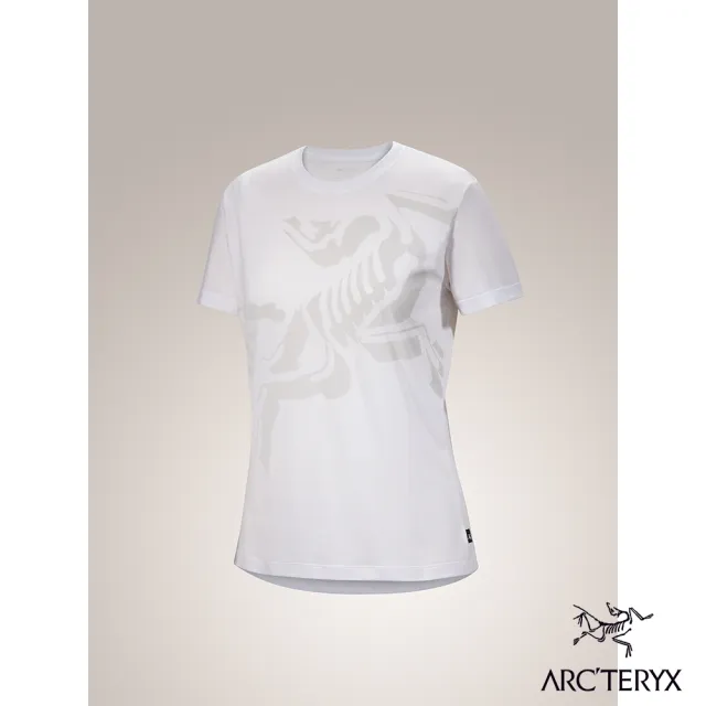 【Arcteryx 始祖鳥官方直營】女 Bird 短袖休閒Tee(白光白)