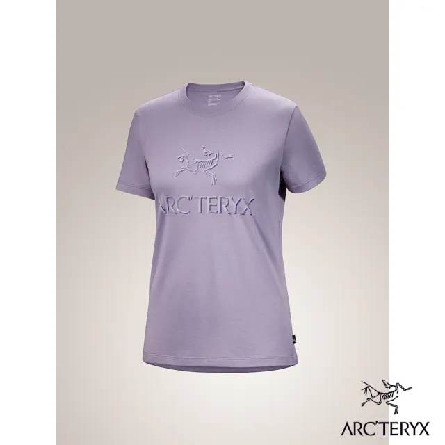 【Arcteryx 始祖鳥官方直營】女 ArcWord 短袖休閒Tee(藍香紫)