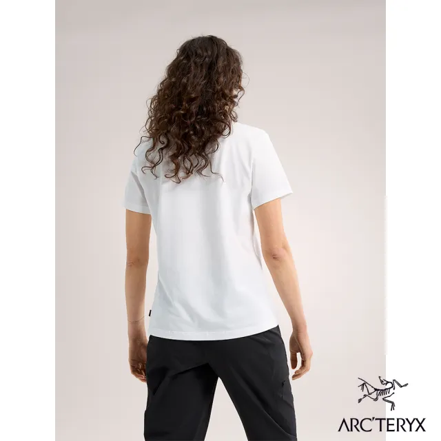【Arcteryx 始祖鳥官方直營】女 ArcWord 短袖休閒Tee(白光白)