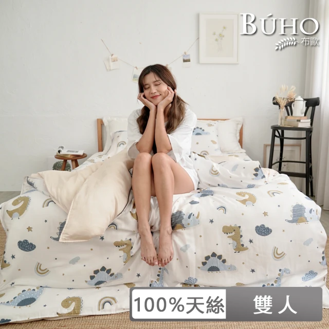 BUHO 布歐 100天絲™北歐童趣6x7尺雙人兩用被套/涼被(多款任選)