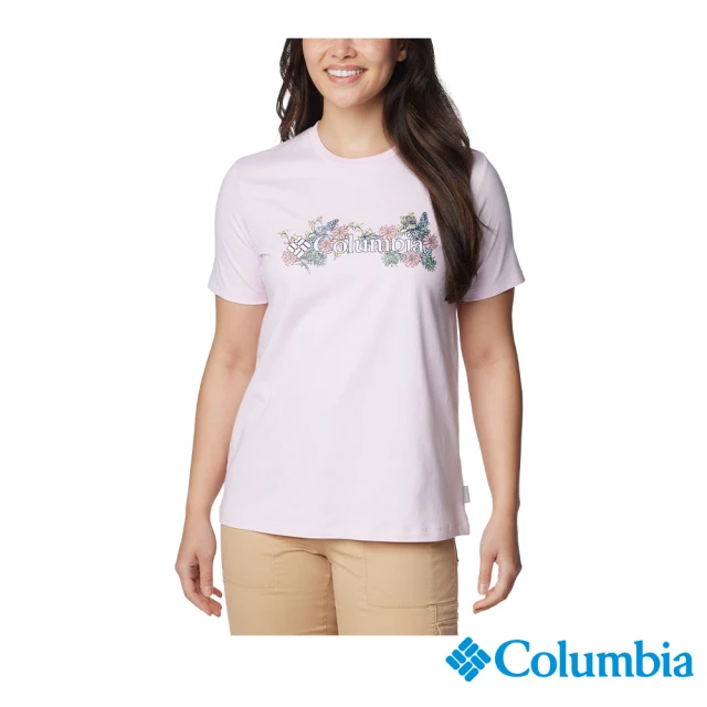 Columbia 哥倫比亞 女款-Boundless Beauty™短袖上衣-粉紅色(UAR57950PK/IS)