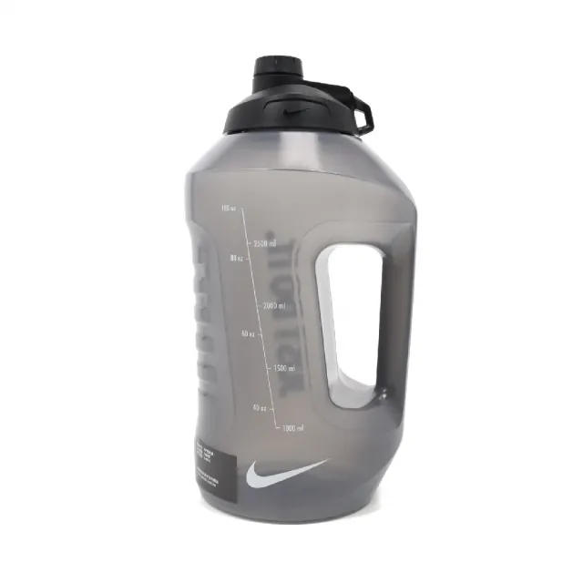NIKE 耐吉 水壺 Super Jug 128oz Bottle 黑 白 大口徑 超容量水壺 運動水壺(N100899807-2C1)