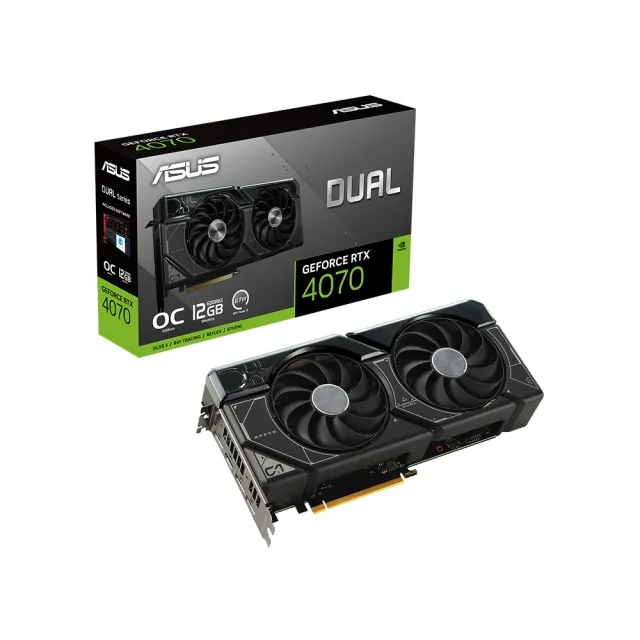 【ASUS 華碩】RTX4070+B760M★DUAL-RTX4070-O12G 顯示卡+技嘉B760M DS3H AX D4主機板