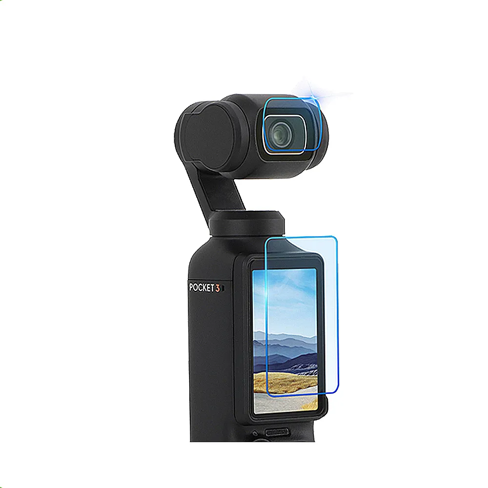 【DJI】OSMO POCKET 3 9H鏡頭+螢幕鋼化膜(二入組)