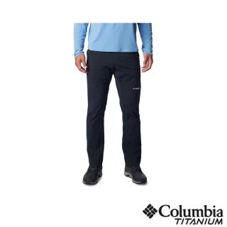 【Columbia 哥倫比亞】男款-鈦Wanoga™ 防曬UPF50防潑長褲-黑色(UAE58780BK/IS)