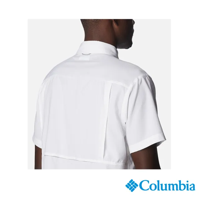 【Columbia 哥倫比亞 官方旗艦】男款-Silver Ridge™超防曬UPF50快排長袖襯衫-白色(UAE15170WT/IS)