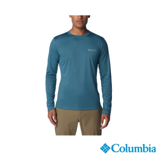 【Columbia 哥倫比亞】男款-Zero Rules™涼感快排長袖上衣-碧綠色(UAE60830JP/IS)