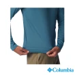 【Columbia 哥倫比亞 官方旗艦】男款-Zero Rules™涼感快排長袖上衣-碧綠色(UAE60830JP/IS)