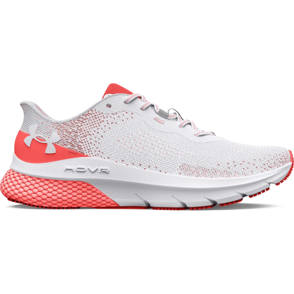 【UNDER ARMOUR】UA 女 HOVR Turbulence 2 慢跑鞋 運動鞋_3026525-100(白/橘紅)