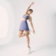 【Mollifix 瑪莉菲絲】抗菌雙層運動褲裙、短裙、瑜珈服(麻花紫藍)
