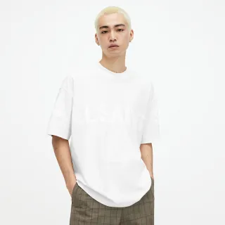 【ALLSAINTS】BIGGY 重磅純棉寬鬆短袖T恤-白 M088PB(寬鬆版型)