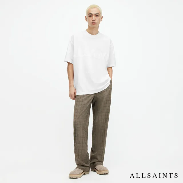 【ALLSAINTS】BIGGY 重磅純棉寬鬆短袖T恤-白  M088PB(寬鬆版型)