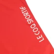 【LE COQ SPORTIF 公雞】高爾夫系列 女款紅色領口刺繡典雅高機能防曬短袖POLO衫 QLT2J200