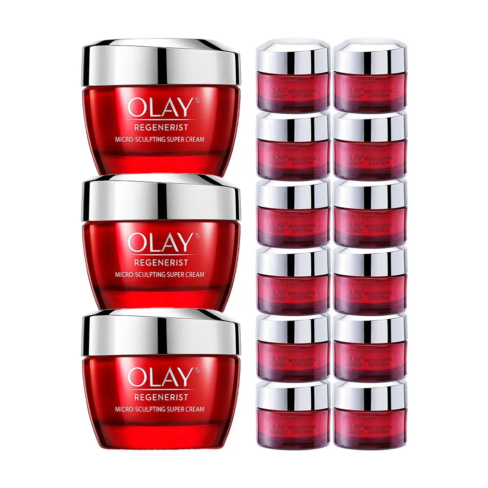 【OLAY 歐蕾】新生高效緊緻乳霜 膠原大紅瓶超值3入組