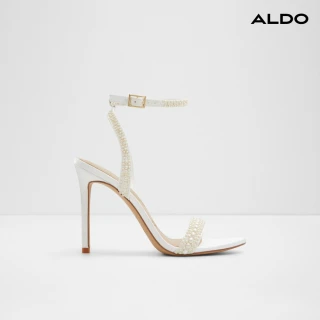 【ALDO】PERLEA-時尚一字帶涼跟鞋-女鞋(白色)