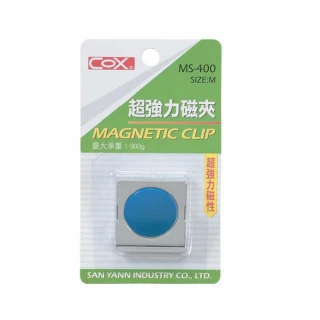 【COX 三燕】強力磁夾M MS-400 [顏色隨機](磁鐵夾)