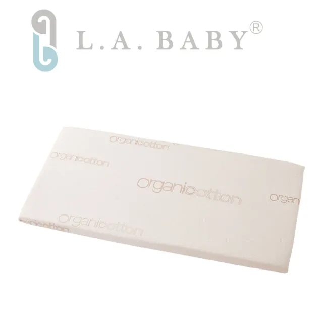 【L.A. Baby】天然有機棉防水布套+乳膠床墊 L號(床墊厚度5cm)