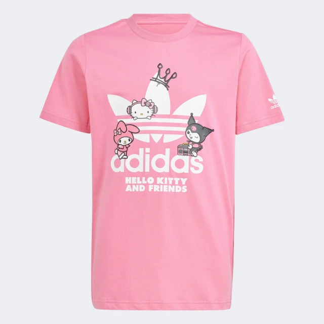 adidas 愛迪達adidas 愛迪達 ORIGINALS X HELLO KITTY 短袖T恤(IR9751 大童/女童)